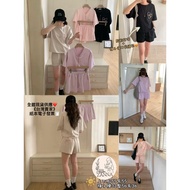 < zanna > 6310 (r) f3-1 Manmei Chest Beads+Pants Very Pocket Embroidered Suit Women's Short-Sleeved 