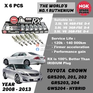 NGK Premium RX Spark Plug - Toyota Crown Royal Athlete GRS200 GRS201 GRS202 GRS203 GRS204 GWS204 V6 