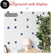 TB [LargeLooking] Self-adhesive Waterproof Moisture-proof 3D Wall Sticker Tile Brick Wall Sticker Foam Panel Wallpaper