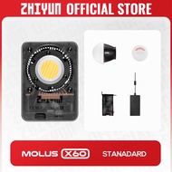 CVDFR ZHIYUN ทางการ MOLUS X60 60W Bi หลอดไฟ COB สี X60RGB RGB ไฟวิดีโอเติมไฟถ่ายภาพแบบพกพา NHURF