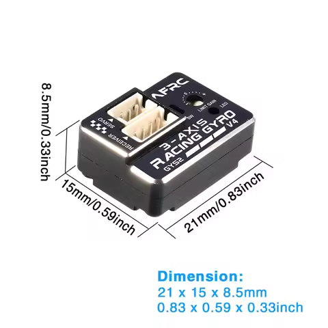 AFRC GYS-2 V4 3-AXIS Racing Gyro Drift Car Stabilizer EPA AVCS for MINI Z D Q 1/28 1/24 1/10 Car Mod
