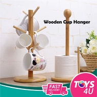 Solid Wood Cup Hanger Cup Tree Drain Cup Holder Stand