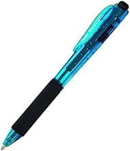 Pentel WOW! Gel Colors Sparkle Retractable Gel Pen, (0.7mm) Medium Line, Blue Ink, Box of 12 (K437CR-C)