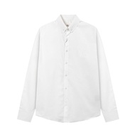 original imported 2025 Ami Paris Correct Version Of Macaron Love Embroidery Long Sleeve Shirt Men An