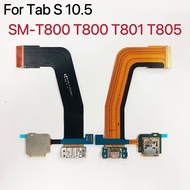 Repair Part For Samsung Galaxy Tab S 10.5 SM-T800 T805 3G MicroSD Memory Card Holder Charge Charging Port Connector Flex Cable