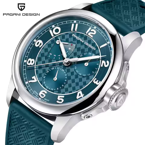 Pagani Design Man Watch 40mm Japan TMI VH88 Movt Sapphire Crystal Calendar 24 Hours 100M Waterproof 