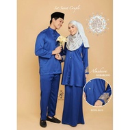 Baju Raya suami isteri set sweet couple Kebarung almaheera X Isac baju melayu