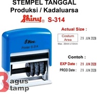 Shiny Date Stamp S-314 S314 Self Ink Phrases Deter Stamp Custom