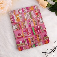 Pink Bookshelf Boho iPad Case Cover For iPad Air 4/5,iPad 10/9/8,iPad 9.7" 10.2" 10.9" 11" 12.9 inch