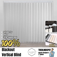 TheBlindSpot 100% PVC Blackout Vertical Blind Window Blind Sliding Door Bidai Office Tingkap Pejabat