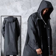 Black Adult Windbreaker Style Raincoat Windproof Hooded Rope Poncho Extra Thick Fishing Poncho 12.18