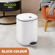 Ecoco Nordic Pedal Waste Bin Dust Dustbin Household Step-On Soft Closing Garbage Sealed Lid/Large Ca