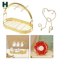 Homyl Cup Drying Rack Stand, Bottle Rack And Drip Tray Stylish Dry Rack with Removable Cup, Metal Dr