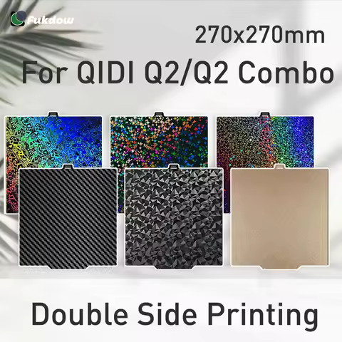 Plate For QID Q2 Build Plate 270x270MM Smooth Plate PEO PET Carbon Fiber for QIDI Q2 Combo Plate 3D 
