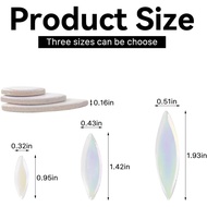 200g Mosaic Tiles Bulk, Petal Mosaic Tiles for Crafts Willow Leaf Shaped Pieces for Mosaic Crafts Su