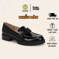 Women's Thick Sole Loafer Shoes, High Quality Women's Chunky Loafer with Y2K Lolita Style Bib Buckle