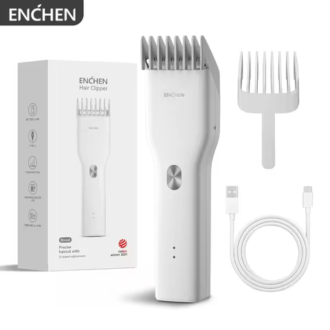ENCHEN Boost-W Hair Trimmer For Men Kids Cordless USB Rechargeable Electric Hair Clipper Cutter Mach