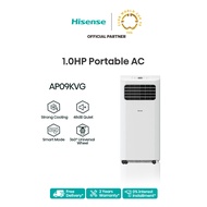 [FREE DELIVERY] Hisense (1.0HP) Non-Inverter Portable Air Conditioner AP09KVG - WITH REMOTE