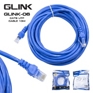 สาย LAN GLINK CAT6 Glink06-10M-Blue