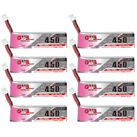 GNB 1S 3.8V 450mAh 80C/160C LiPo Battery For Racing Drone Tiny7 Beta75S Emax Tinyhawk Snapper7 Quadc