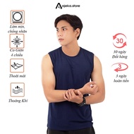 AJEKA J11TP men's sports tank top with 4-way stretch cold elastic
