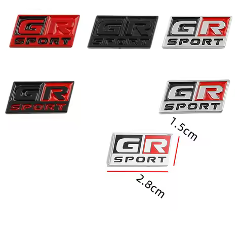 Car GR Sport Steering Wheel Interior Logo Badge Emblem Decals Sticker For Toyota 86 CHR SUPRA Coroll