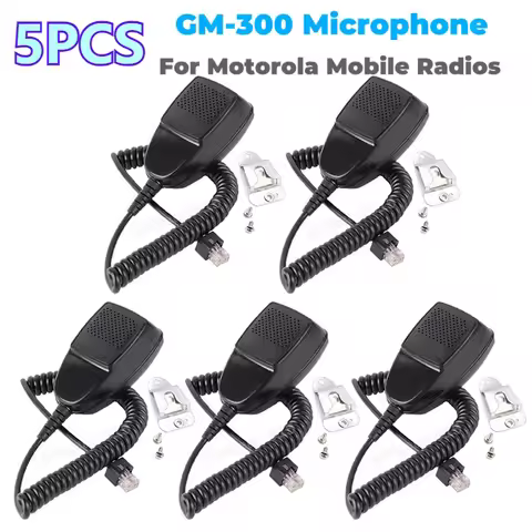 5Pcs 8pin HMN3596A Car Mobile Radio Speaker Mic for Motorola GM300 GM3688 GM900 GM338 CDM750 GM950 C