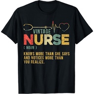 Vintage Nurse Definition Hospital Medical Registered Nursing T-Shirt