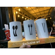 / spoon holder,/ spoon fork holder, aesthetic spoon holder,/ spoon rack, holder