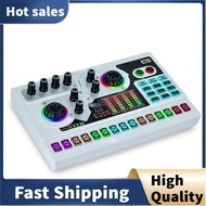 SX96 Live Broadcast Sound Card Microphone Mobile Phone Computer 48V Sound Card Mixer Vlog Outdoor Si