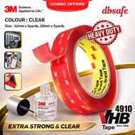 (Ready Stock) 3M 4910 VHB Tape Clear + Primer 94 (10ml) Combo Offer  - 3M Tape