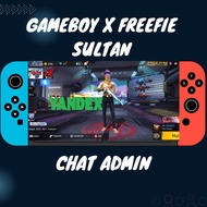 Gameboy X Freefire Sultan MP40 Flashing Spade - Fitur atribut senjata - Adegan permainan mobile.