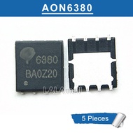 &5pcs AON6380 6380 DFN DFN5*6 SMD N-channel 30V/24A MOSFET Transistor new