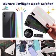 （Great. Cell phone case）IP 14 Pro Max/14 Plus/14/13 Pro Max/12 Pro Max /11 Pro Max/XS Max/X/XR/6 /7 /8 Aurora Twilight Rainbow Back Sticker