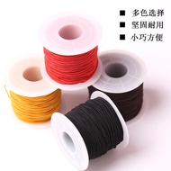 50Elastic Cord for Beads Black and White Coated Latex Elastic Cord for Beading Elastic String for Ro