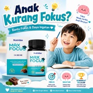 Nutridax Max Focus | Tablet Fokus & Sokongan Pembelajaran Kanak-Kanak | 30 Tablet