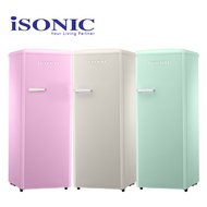 [Free Shipping] Isonic Single Door Vintage Refrigerator ISR-BC250LH Retro Fridge ISRBC250LH similar SMEG Fridge