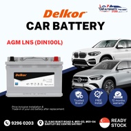 DELKOR AGM LN5 (95AH) Vehicle Battery | Shop Install /Onsite Car Battery Replacement Service DIN100L