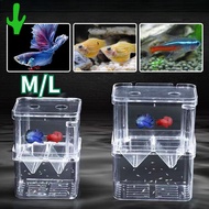Breeding Box Guppy Molly Isolation Box Quarantine Fish Shrimp Fish Container Fish Box/Breeding Box G