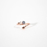 澳洲幻彩Opal澳寶蛋白石 星型開口戒指