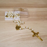 Benedict Rosary Bead Round Square Jerusalem 8mm - Y109