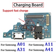 USB Charging Port Charger Board Flex For Samsung A11 A01 A21 A31 A41 Charging Connector