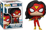 Funko Spider-Woman (2018 Fall Exclusive) POP! Vinyl Figure &amp; 1 POP! Compatible PET Plastic Graphical Protector Bundle [#392 / 30405 - B]