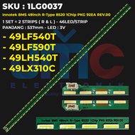 Backlight TV LG 49 Inch 49LF540T 49LH540T 49LF590T 49LX310C