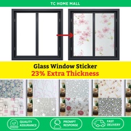 90cm Frosted Glass Window Sliding Door Tingkap Nako Kaca Dapur Cermin Tinted Home Pejabat Privacy Fi