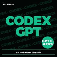 Codex GPT API Access - No Expiry on Usage Quota | Includes GPT-6 Astra | Own API Key | 24/7 Instant 