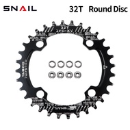SNAIL Positive-Negative Chainring Single Disc 96mm BCD Mountain Bike Disc Elliptical Chainring 32T 3