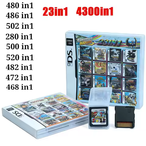 High Quality Pokemon Game Card Multi Games 4300 in1 Compilation DS NDS 3DS 3DS Game Cartridge Card H