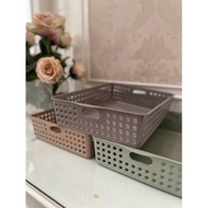 (6 PCS) A4 Aesthetic Multipurpose Basket A4 Storage Box storage