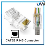 CAT5e RJ45 Connector 8P8C RJ-45 Ends Ethernet Cable Crimp Connectors UTP Network Socket
